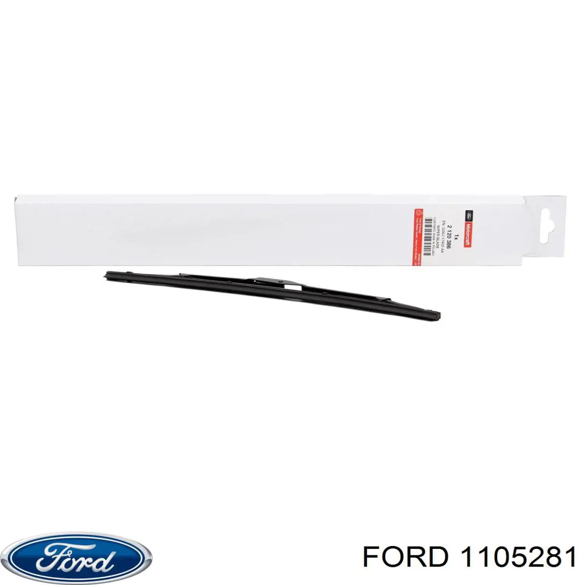 YS4J17402AA Ford limpiaparabrisas de luna trasera