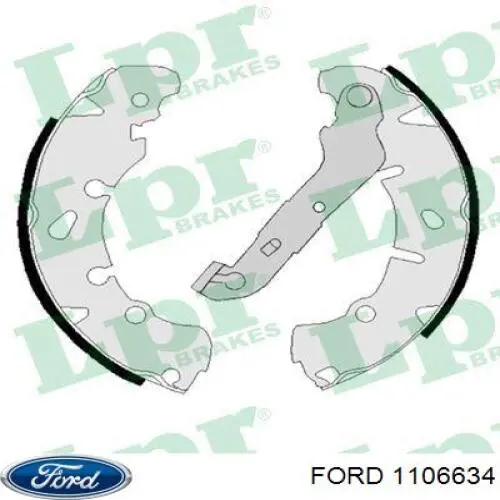 1106634 Ford zapatas de frenos de tambor traseras