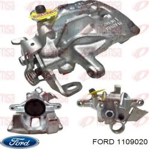 1109020 Ford pinza de freno trasero derecho