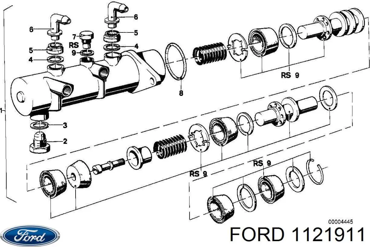 1121911 Ford caperuza protectora/fuelle, amortiguador trasero