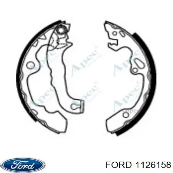 1126158 Ford zapatas de frenos de tambor traseras