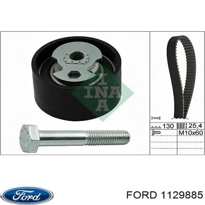 1129885 Ford pastillas de freno traseras