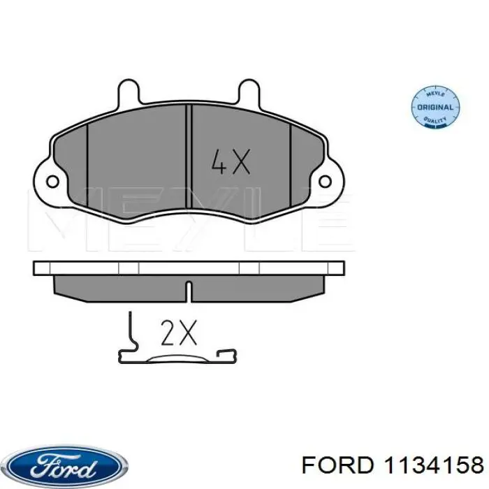 1134158 Ford pastillas de freno delanteras