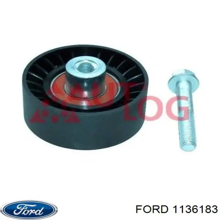 1136183 Ford polea inversión / guía, correa poli v