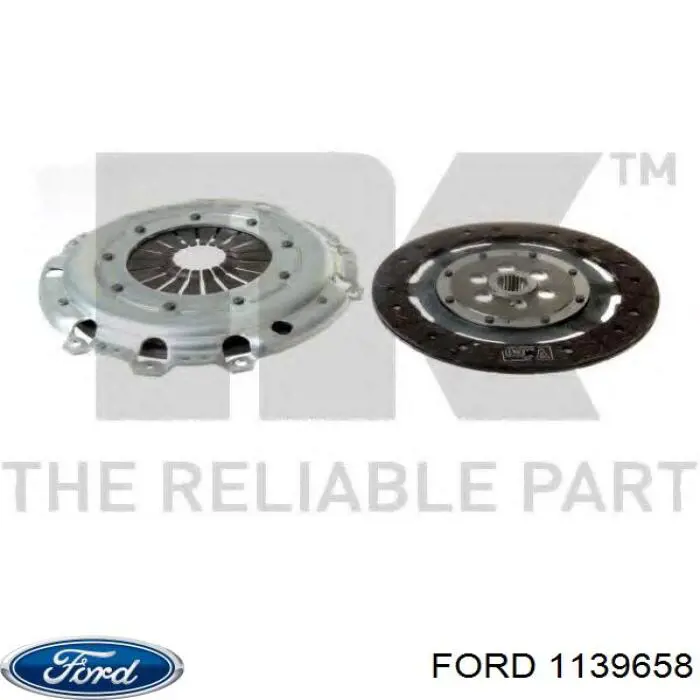 1139658 Ford kit de embrague (3 partes)