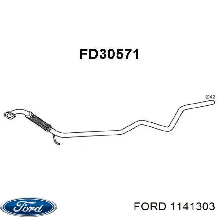  Tubo de admisión del silenciador de escape delantero para Mazda 2 DY