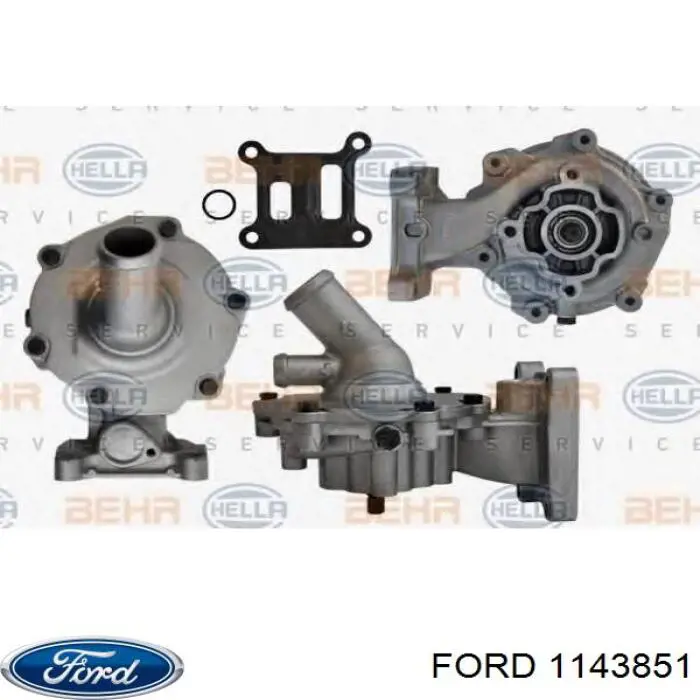 1143851 Ford bomba de agua, completo con caja