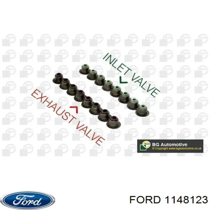 1148123 Ford anillo de junta, vástago de válvula de escape