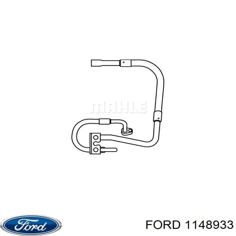  Tubería de alta presión, aire acondicionado, de compresor aire acondicionado a condensador para Ford Fiesta 5 