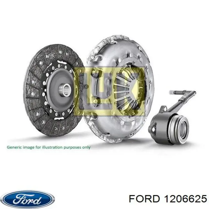 1206625 Ford kit de embrague (3 partes)