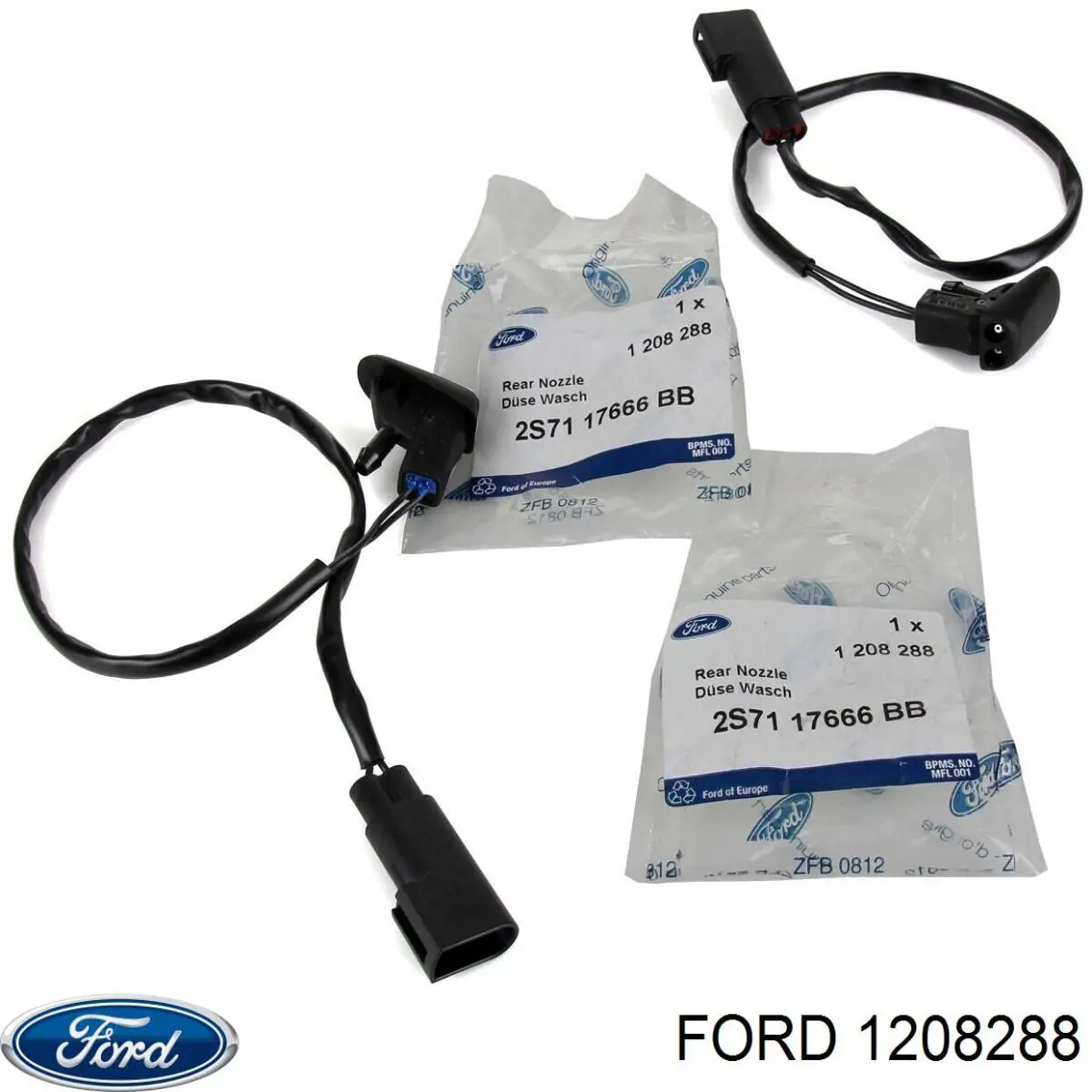 1208288 Ford tobera de agua regadora, lavado de parabrisas