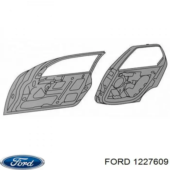  Puerta delantera izquierda para Ford Fiesta 5 