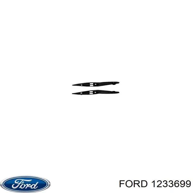 1074096 Ford soporte de amplificador de parachoques delantero