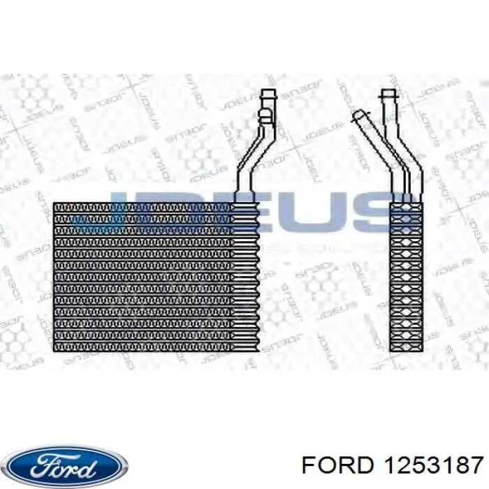 1253187 Ford radiador de calefacción