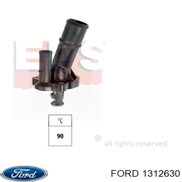 1312630 Ford termostato, refrigerante