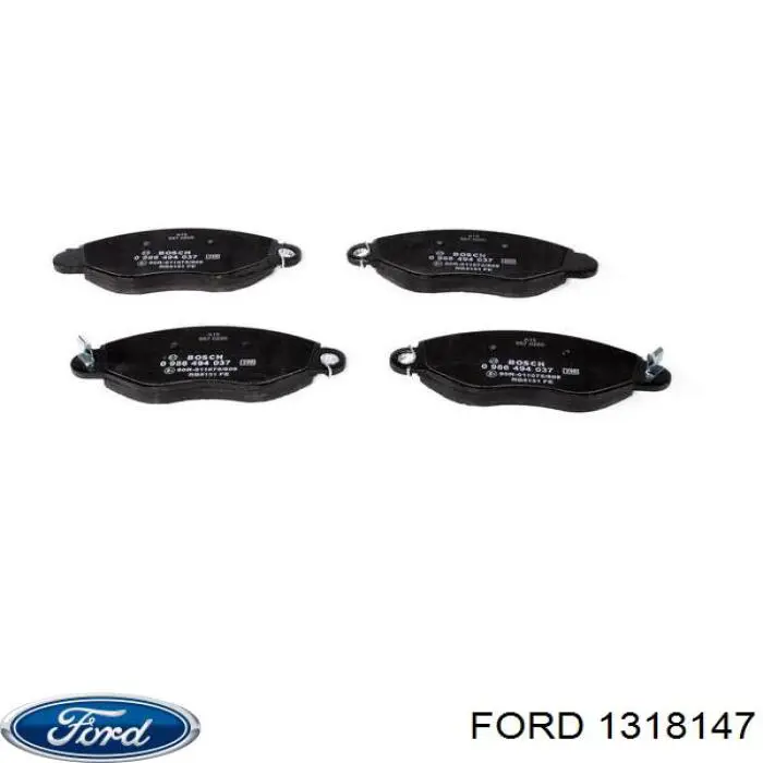 1318147 Ford pastillas de freno delanteras