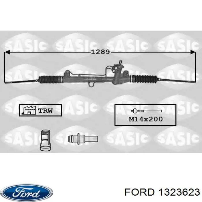 1323623 Ford cremallera de dirección