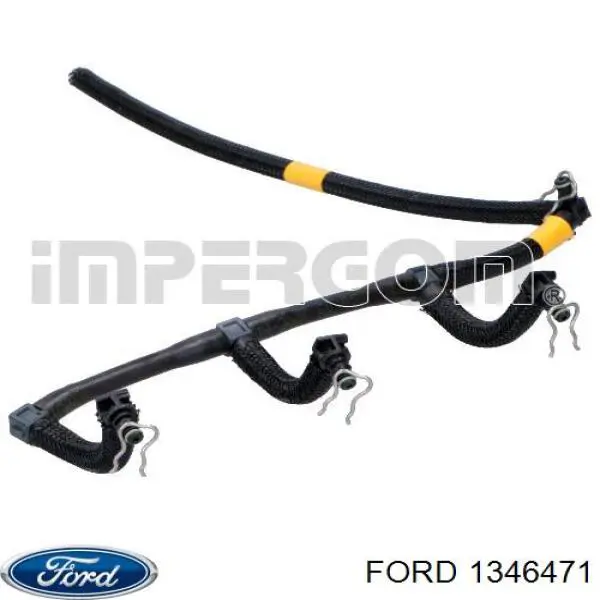 1313849 Ford tubo de combustible atras de las boquillas