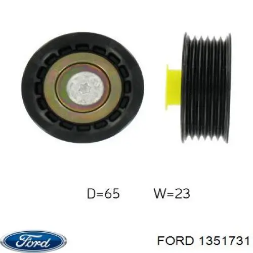 1351731 Ford polea, cigüeñal