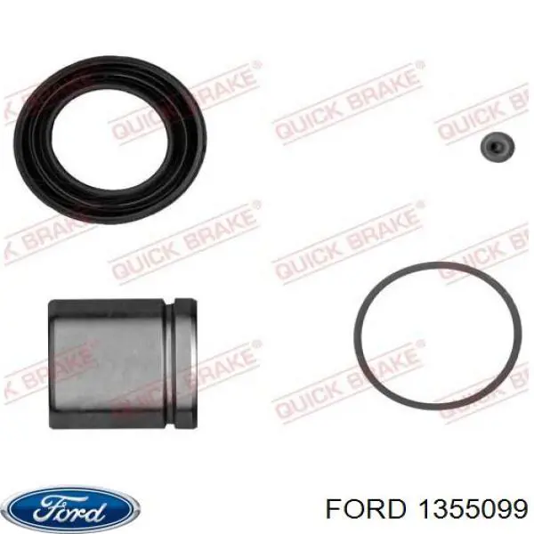 5S6Y2B294AA Ford pinza de freno delantera derecha