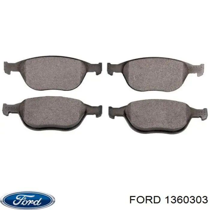 1360303 Ford pastillas de freno delanteras