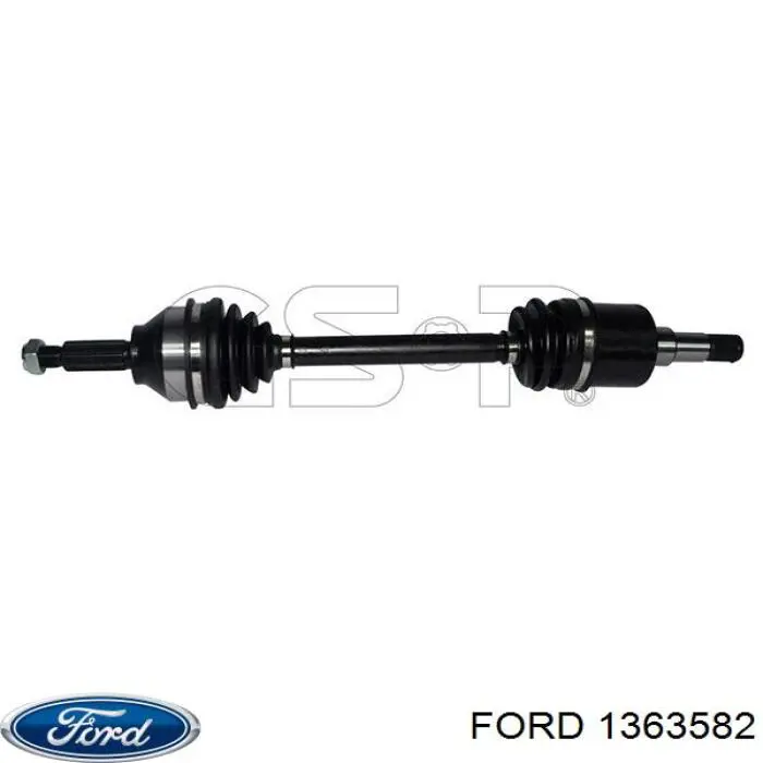 1363582 Ford árbol de transmisión delantero izquierdo