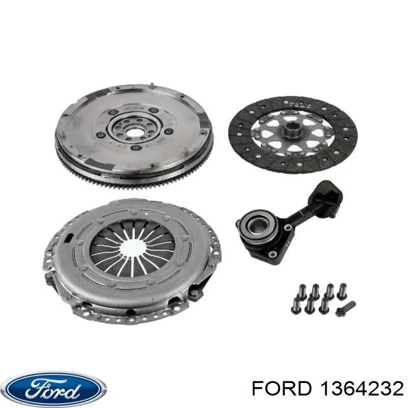 1364232 Ford kit de embrague (3 partes)