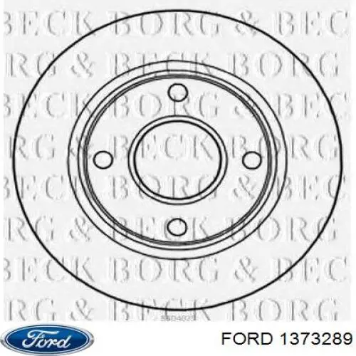 1373289 Ford freno de disco delantero