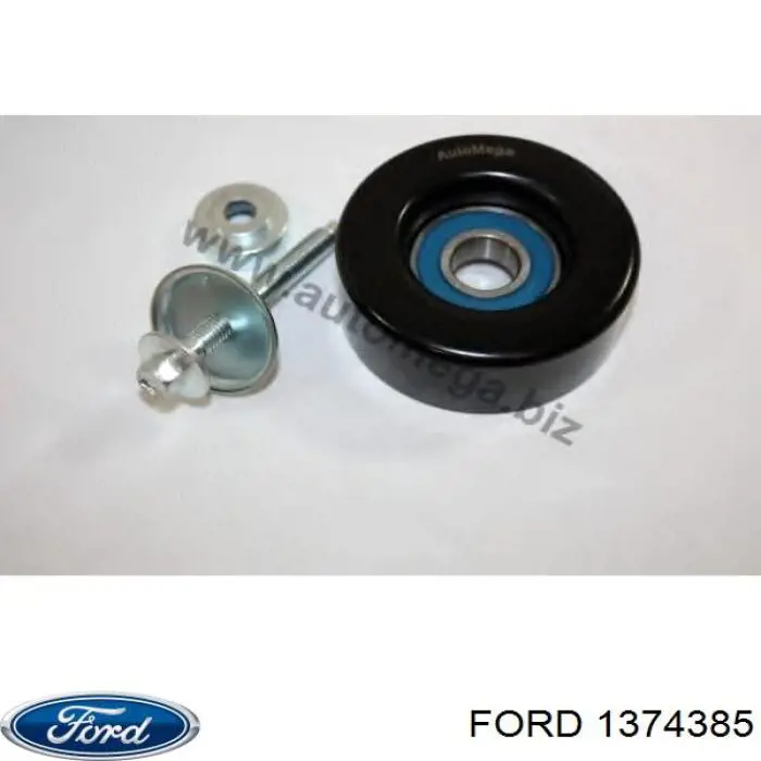 1374385 Ford polea inversión / guía, correa poli v