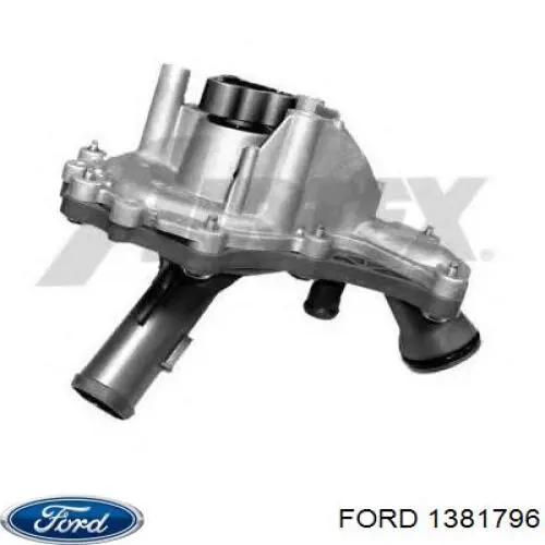 1381796 Ford bomba de agua, completo con caja