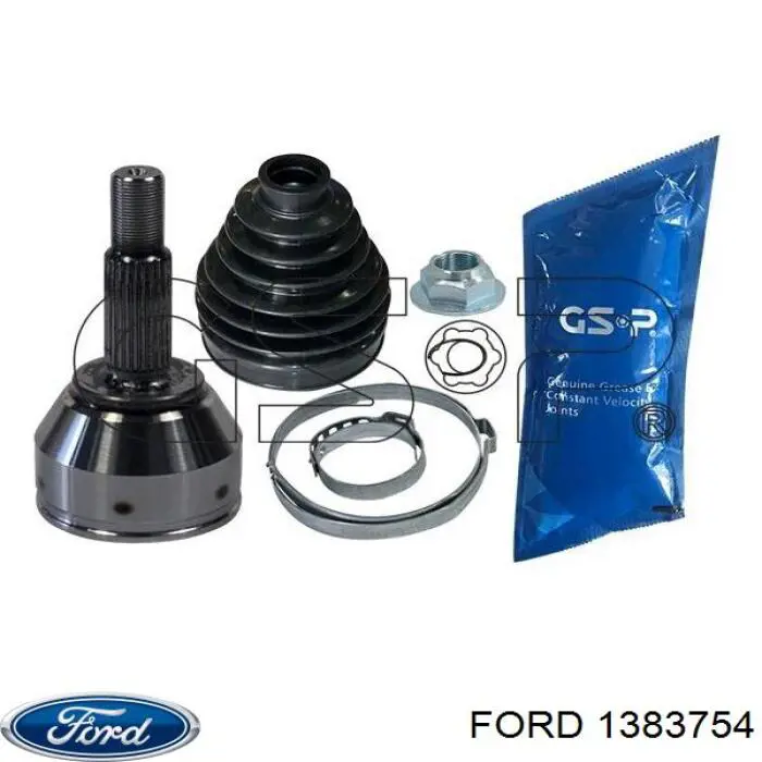 1383754 Ford árbol de transmisión delantero derecho