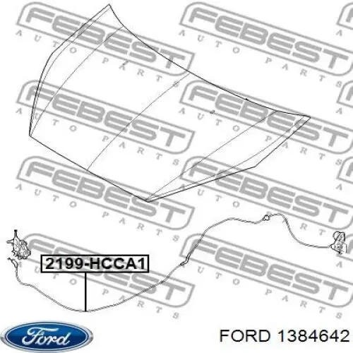  Cable de apertura de capó del motor para Ford S-Max CA1