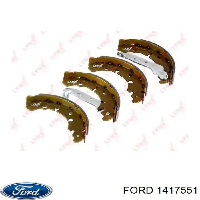 1417551 Ford zapatas de frenos de tambor traseras