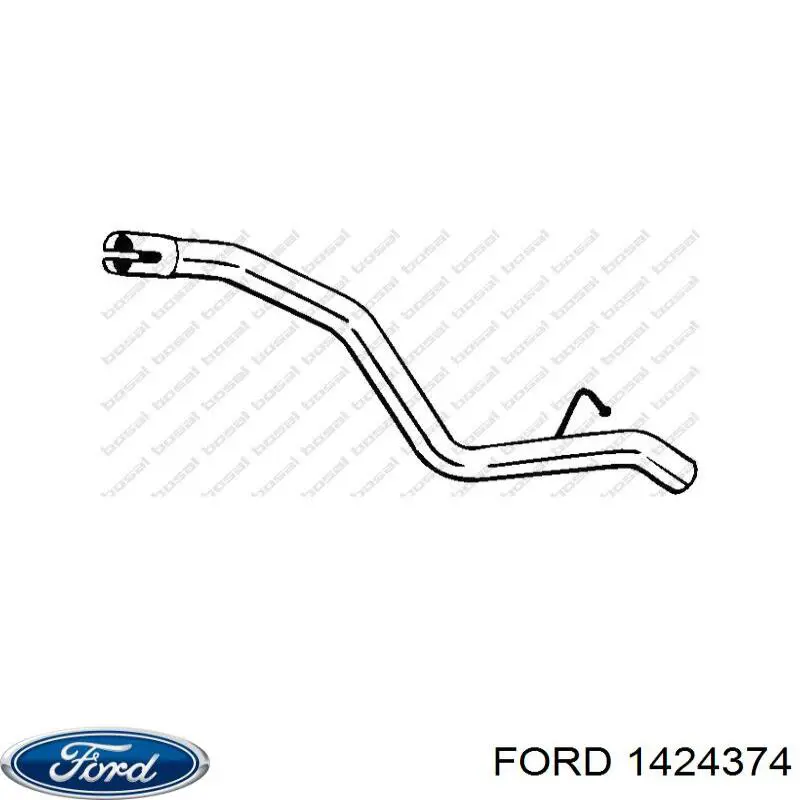 1424374 Ford silenciador posterior