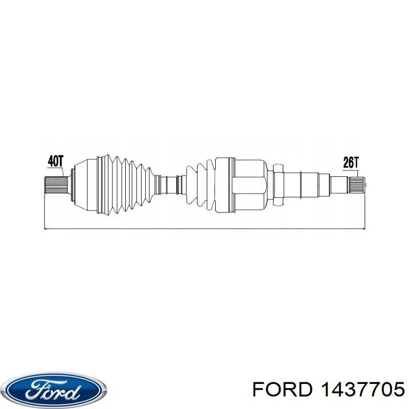 36001076 Volvo árbol de transmisión delantero derecho