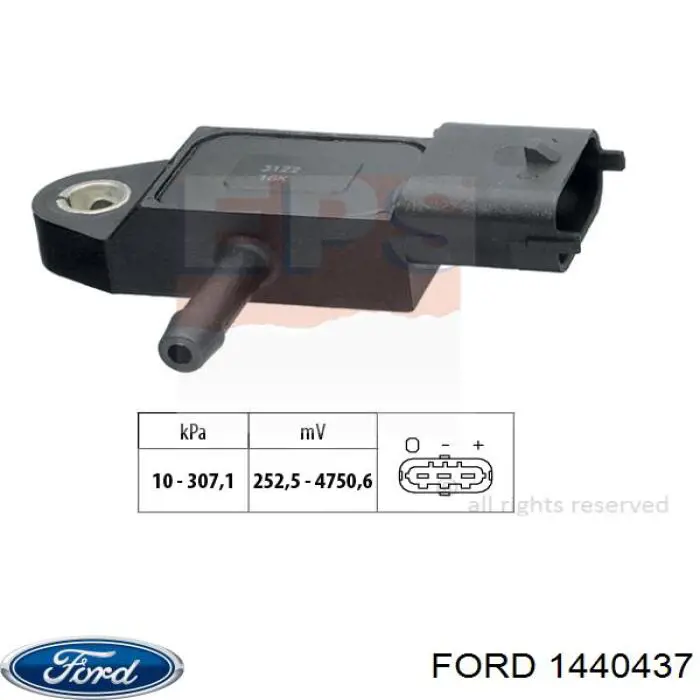 1440437 Ford sensor de presion de escape