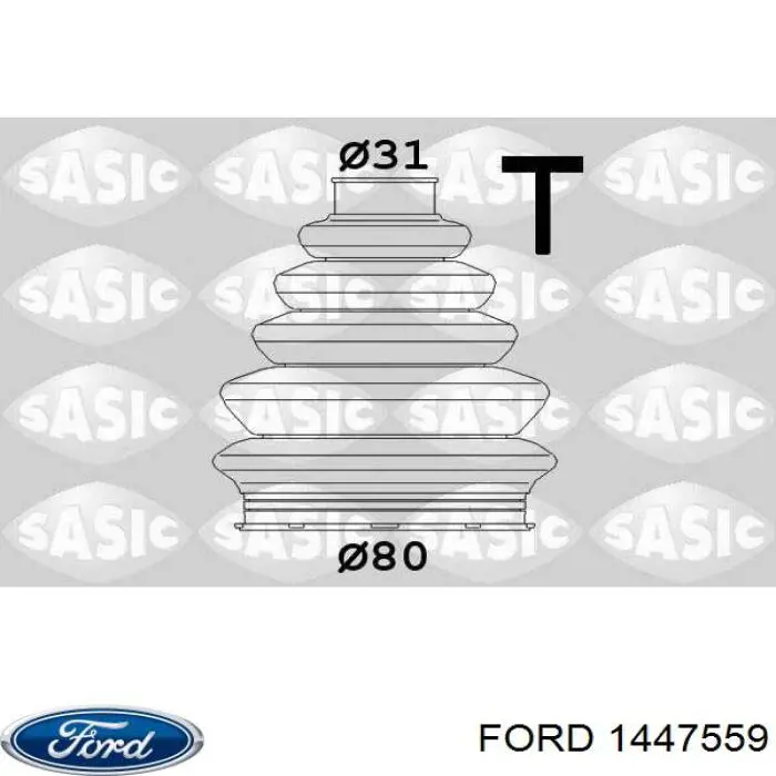 1447559 Ford juego de fuelles, árbol de transmisión delantero