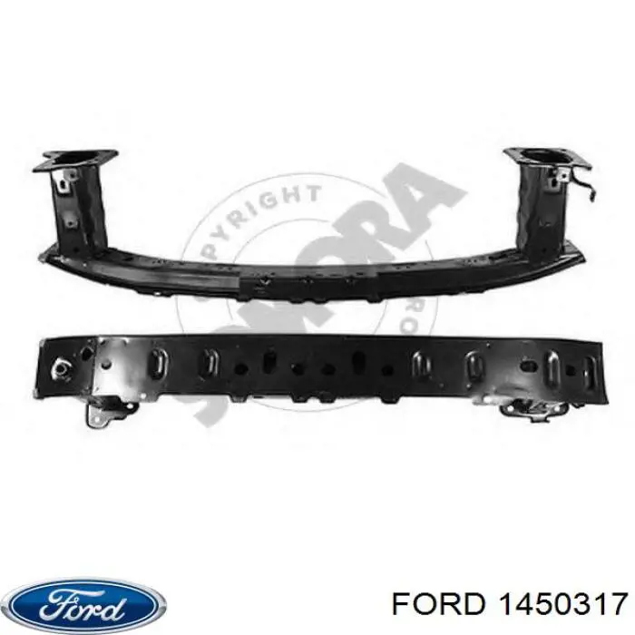  Refuerzo parachoque delantero para Ford C-Max 