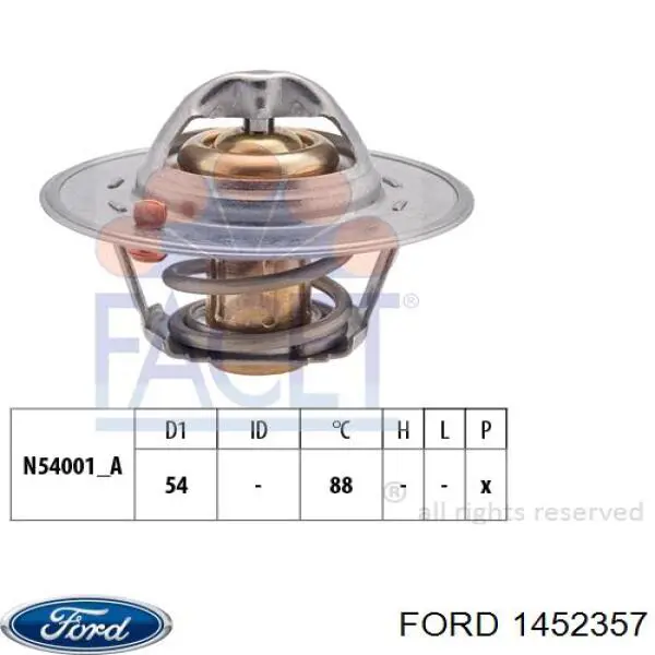 1452357 Ford termostato, refrigerante