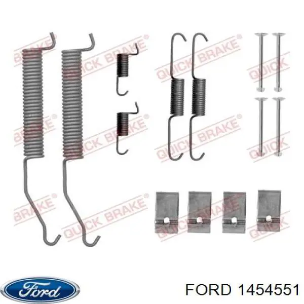 1454551 Ford zapatas de frenos de tambor traseras