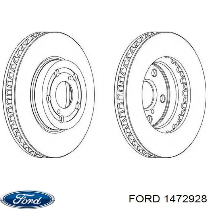 1472928 Ford junta de colector de escape