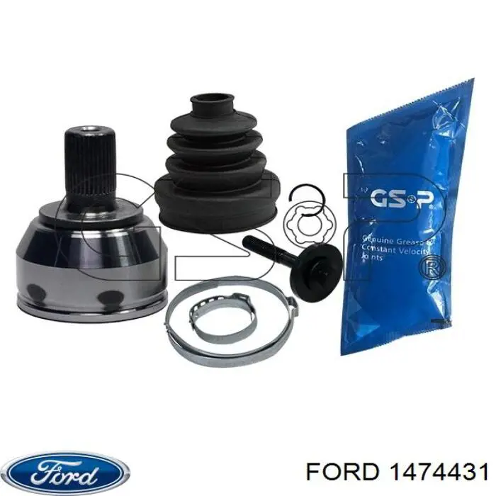 1474431 Ford árbol de transmisión delantero derecho