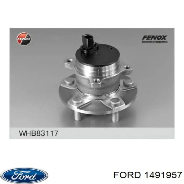 1491957 Ford cubo de rueda trasero