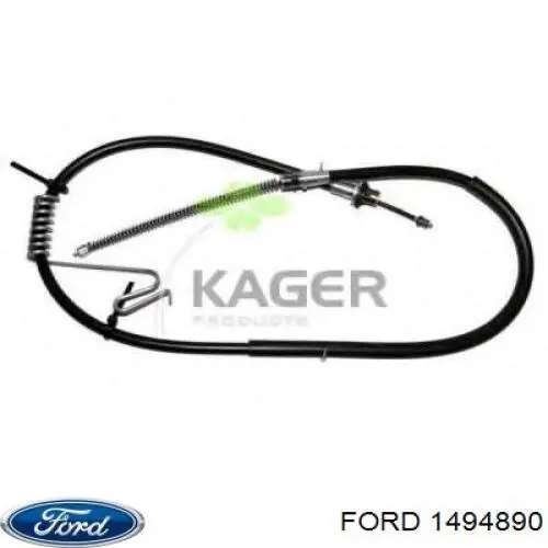 1494890 Ford cable de freno de mano trasero derecho