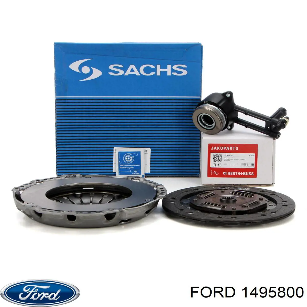 1495800 Ford kit de embrague (3 partes)