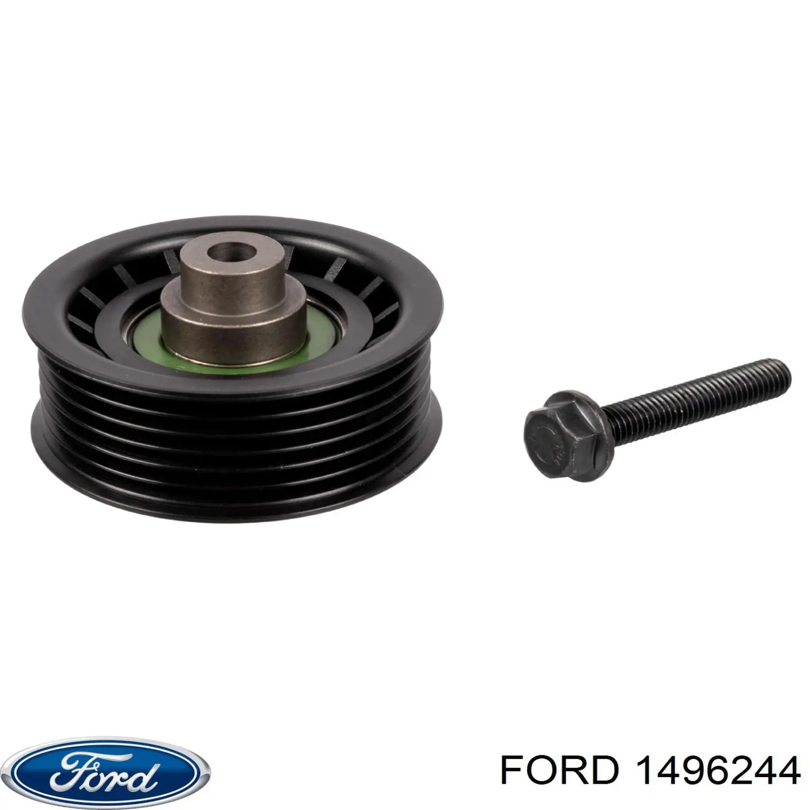 1496244 Ford polea inversión / guía, correa poli v