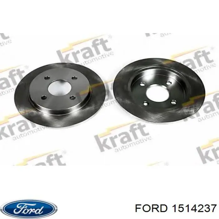 1514237 Ford disco de freno trasero