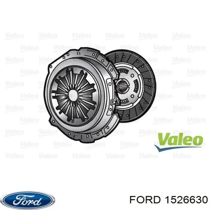 1526630 Ford kit de embrague (3 partes)