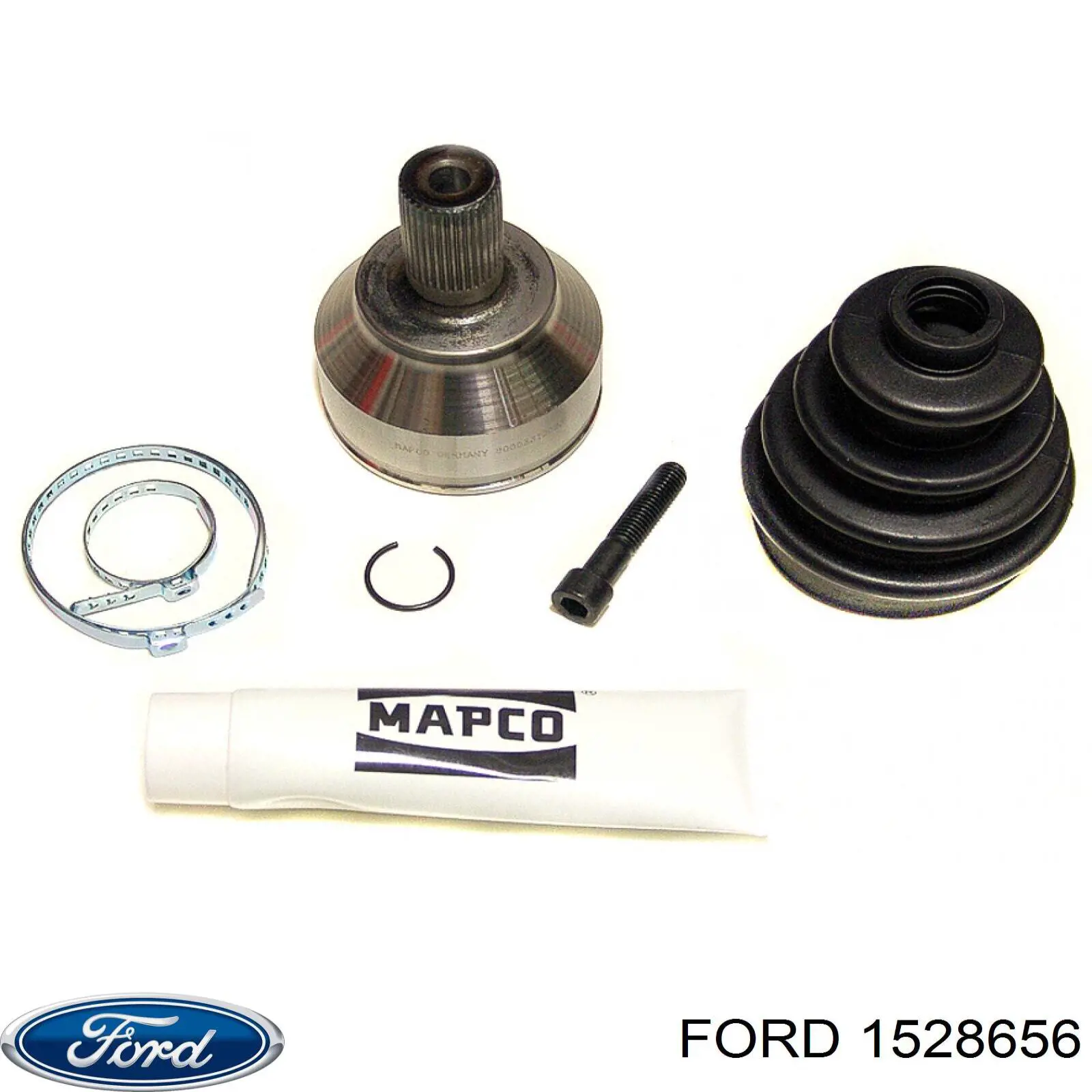 1528656 Ford árbol de transmisión delantero derecho