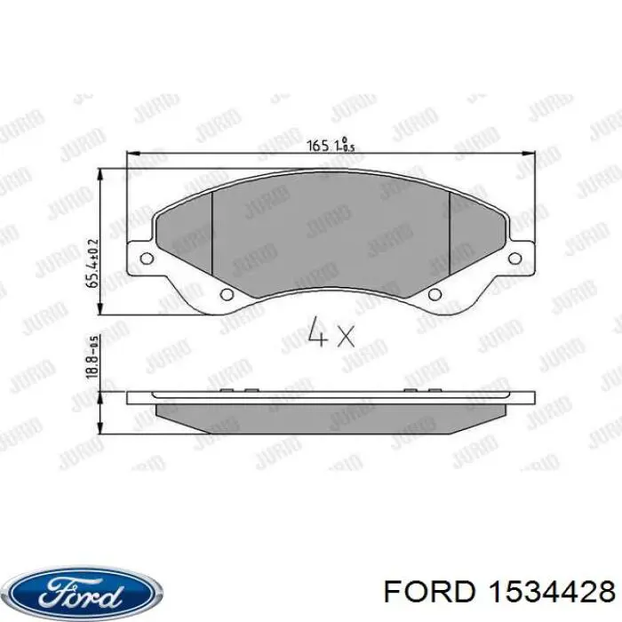 1534428 Ford pastillas de freno delanteras